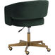 Claren Deep Green Sky Office Chair